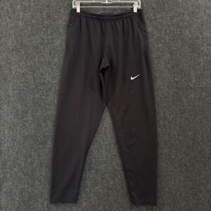 Nike Joggers Mens Large Black Dri-Fit Tapered Running Track Pants 905062-010